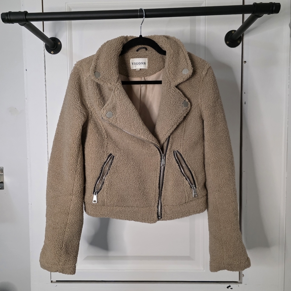 Vigoss Tan Sherpa Jacket